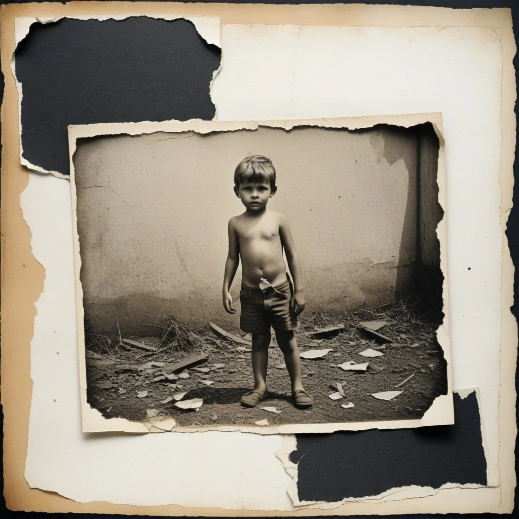 Une vieille photo en noir et blanc montrant des enfants dessinant avec enthousiasme.