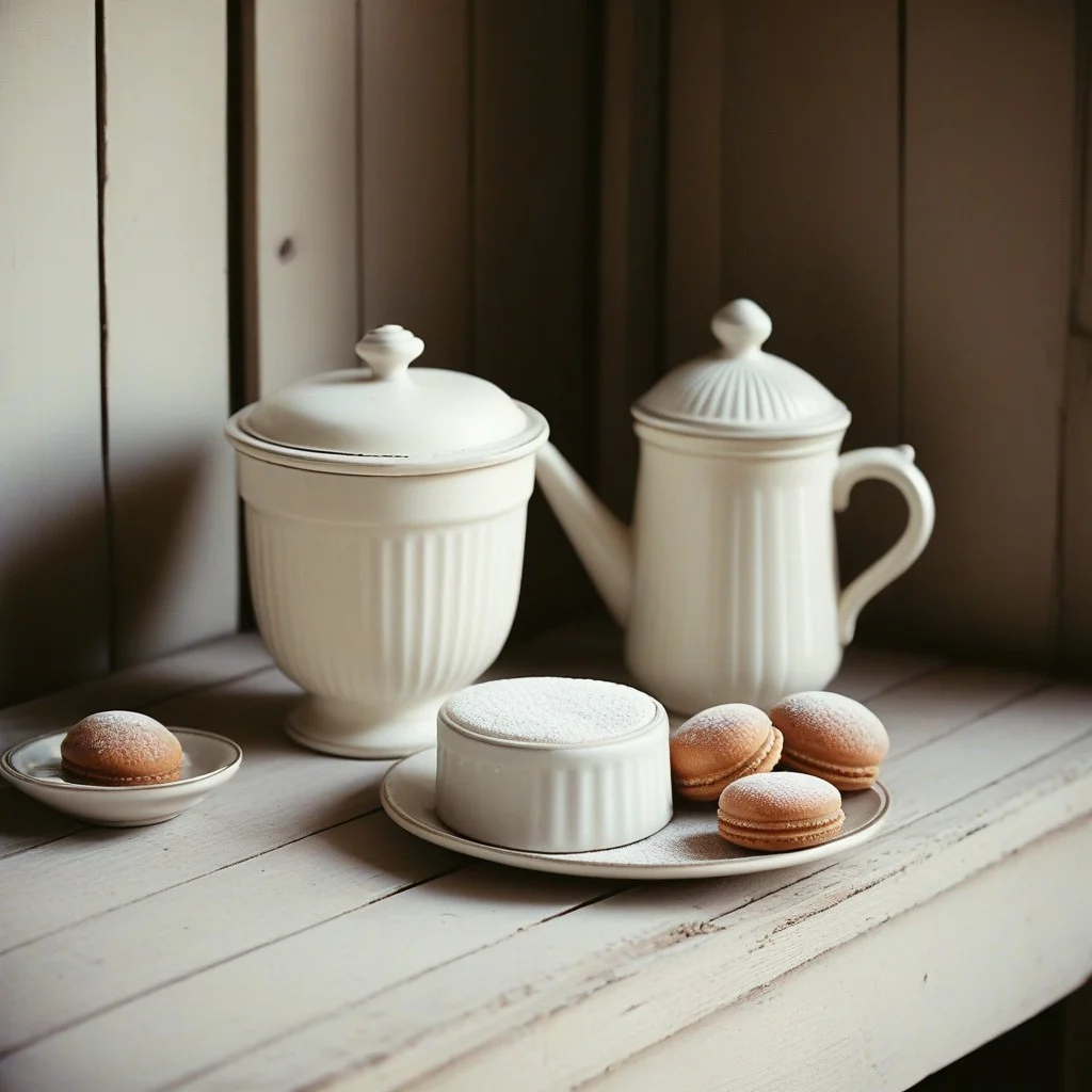 Une vieille boîte en fer-blanc, rouillée aux bords, avec un couvercle qui ne ferme plus. À l’intérieur : des morceaux de madeleine secs, une pincée de sucre, et deux grains de café torréfié.