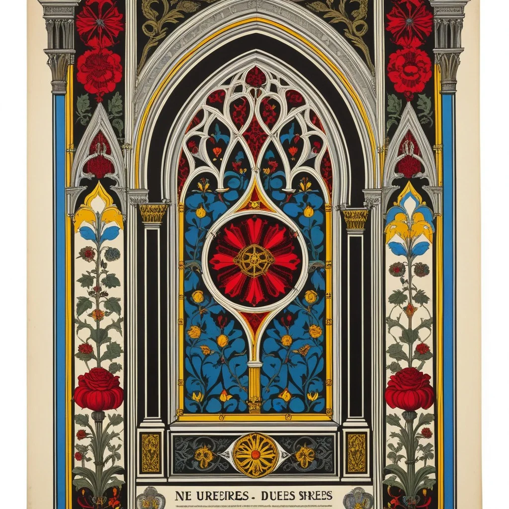 Une ancienne affiche de musée avec des bordures usées et des couleurs passées.