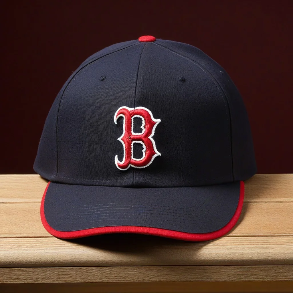 Casquette de baseball décolorée par le soleil, posée sur un banc en fer forgé. Les coutures sont usées, l’élastique intérieur cassé. Un bout d’étiquette encore visible : "BOSTON RED SOX - 1983".