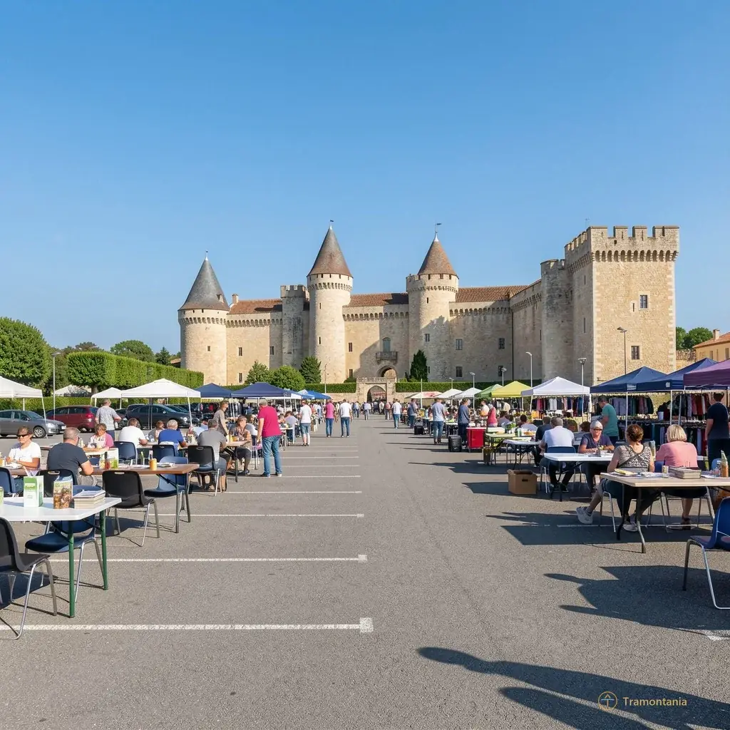 Vide-grenier du Téléthon à Salses-le-Château : rendez-vous au parking de la Forteresse