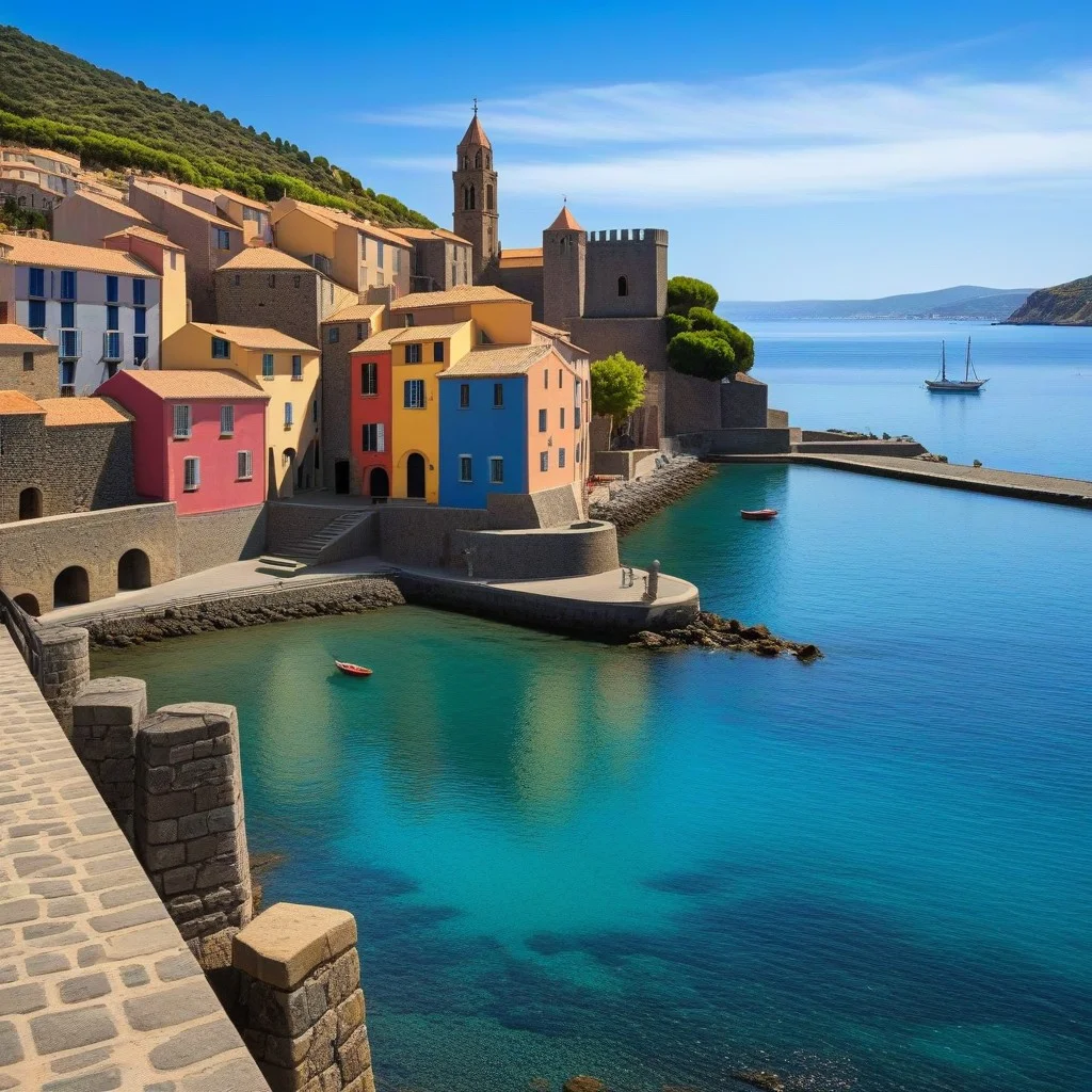 Une vieille affiche usée annonçant une exposition de Fauvisme à Collioure.